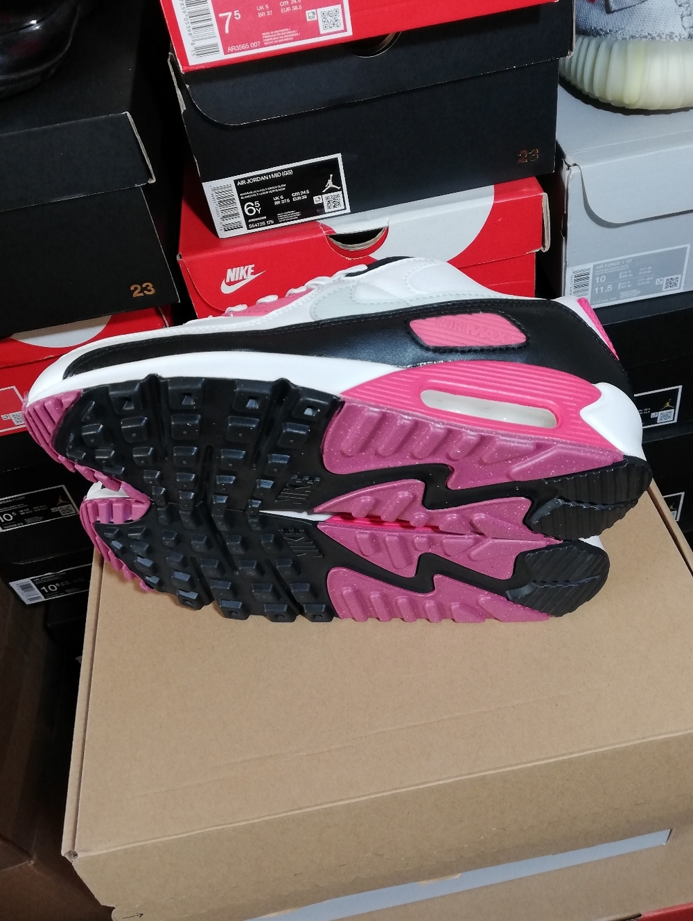 NIKE AIR MAX 90S "INFRARED" WOMEN'S US SIZE 8.5 BRAND NEW IN BOX - Picture 12 of 15